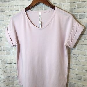 Lululemon 4 Blush Weekend Short Sleeve Tee